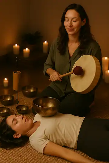 Voyage sonore et sonothérapie avec Marilyn Kulpa à La Riche, Tours, relaxation profonde et harmonisation énergétique